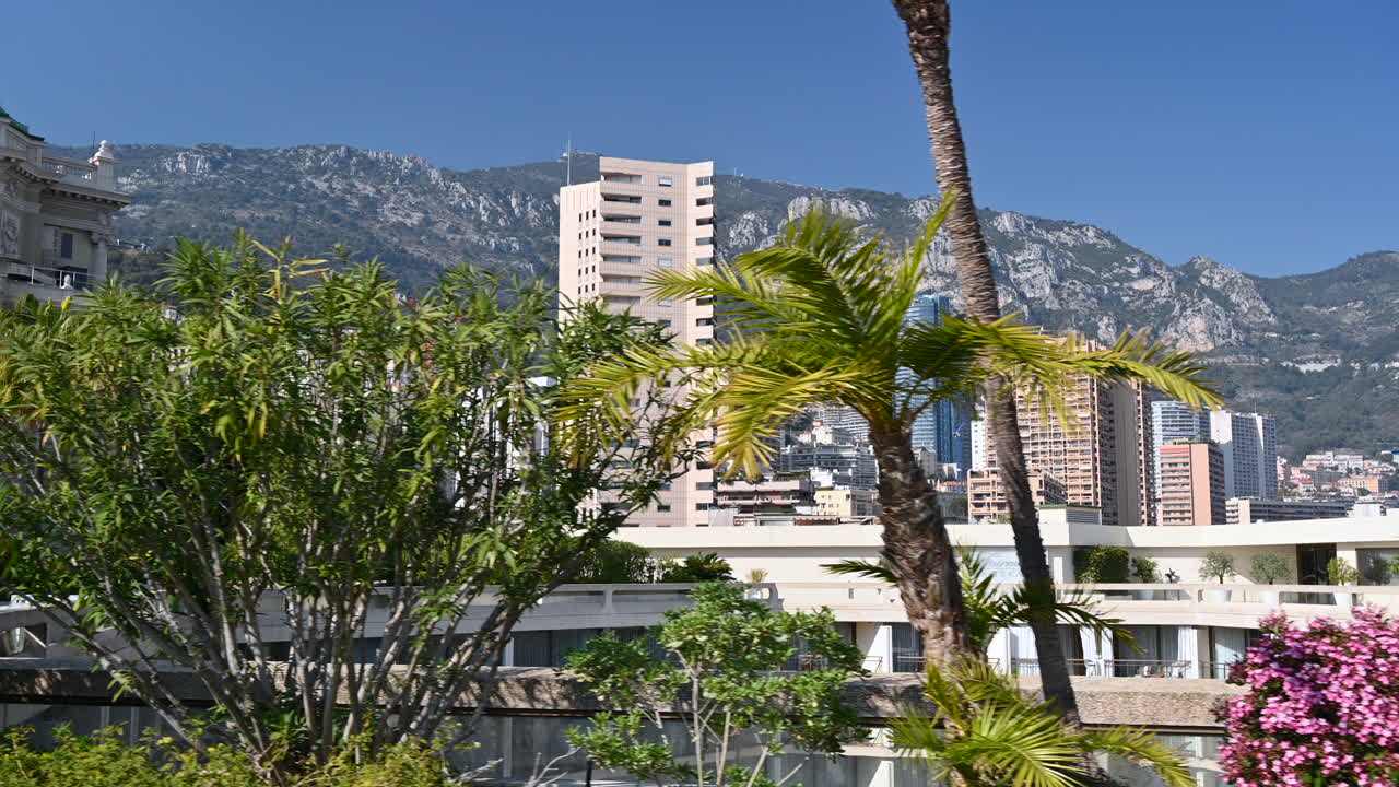 Monte Carlo, Monaco - 5 aprile 2022: panorama della città in una giornata di sole
