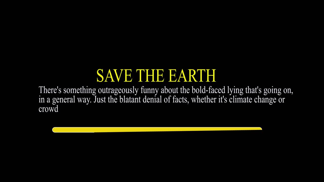 Save the earth climate change campaign