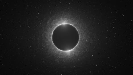 solar eclipse black hole - space animation