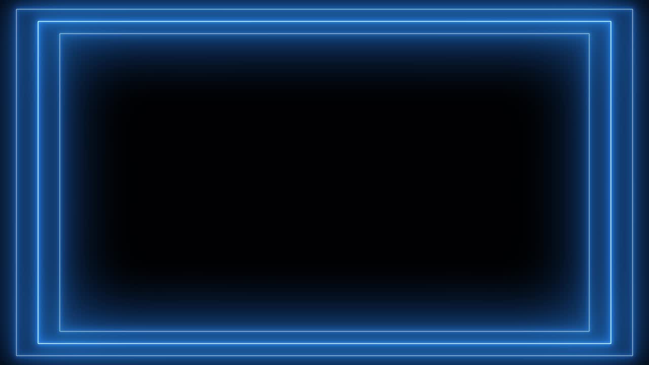 추상적인 네온 파란색 프레임 끝없는 터널 원활한 루프