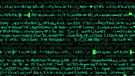 Rows-Of-Symbols-And-Code-Scroll-On-A-Black-Screen-1