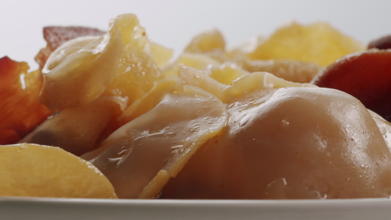 Preservation of vegetables in banks. Fermentation products. Harvesting mushrooms for the winter. Copy space. High quality 4k footage