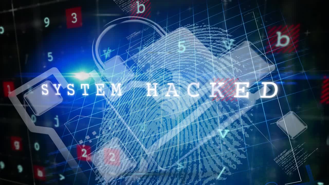 파란색 배경에 대한 보안  ⁇ 락 아이콘에 대한 사이버 보안 데이터 처리