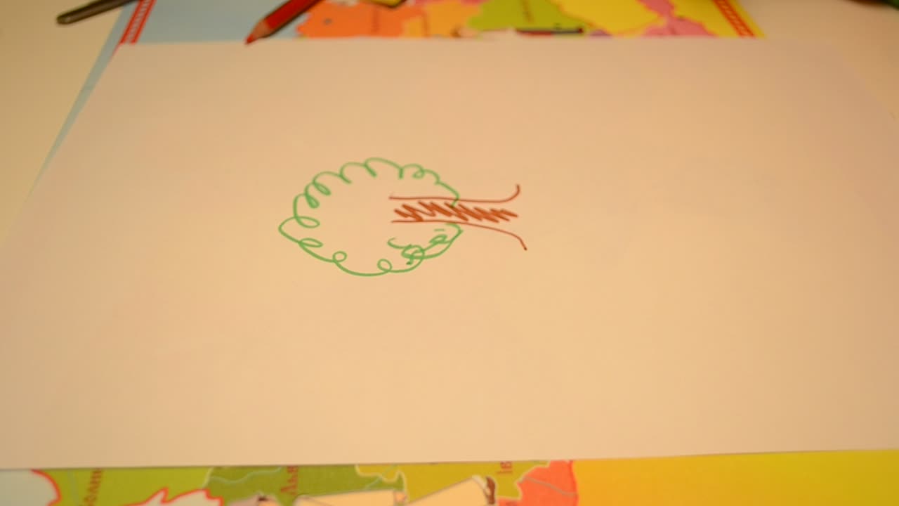 Cute child draw