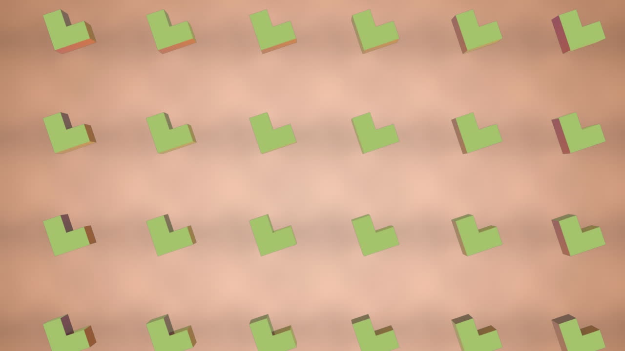 크림 배경에 형성 된 3d 추상적인 모양을 이동