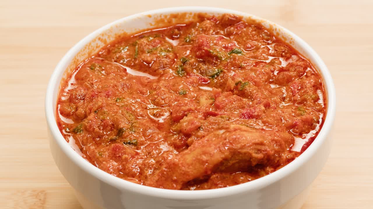 Eating Chicken Tikka Masala