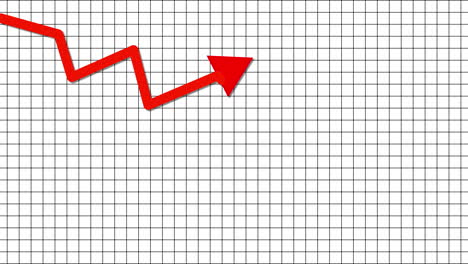 graph of sales falling or stock falling