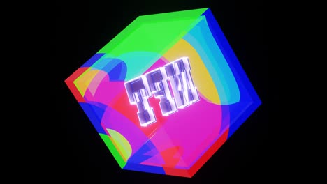 el fondo abstracto del bucle vj - iridescencia de nft.