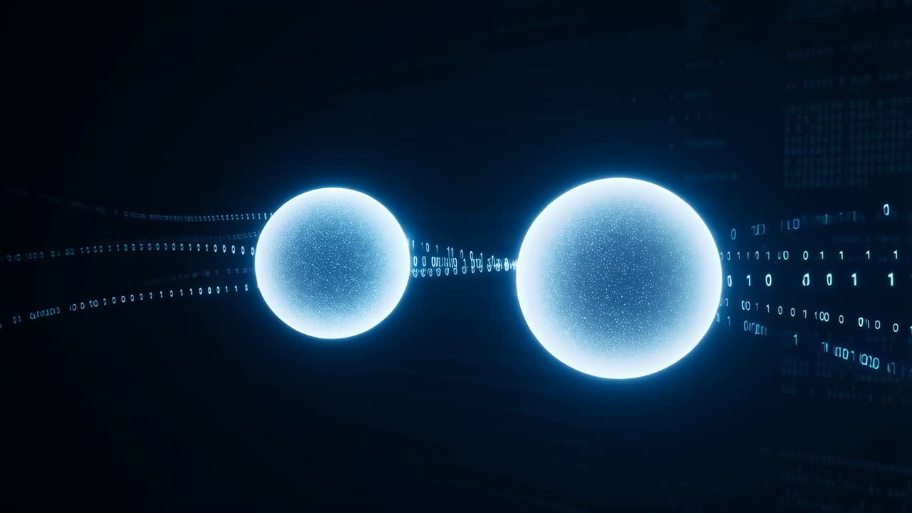 Abstract Digital Data Flow and Quantum Spheres