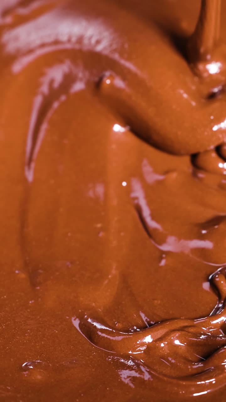Melted Chocolate Being Poured