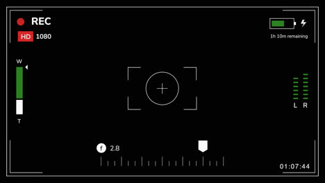 gráfico de movimiento del fondo de la interfaz rec