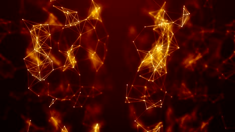 plexus abstracto de red títulos de tecnología ciencia de fondo bucle