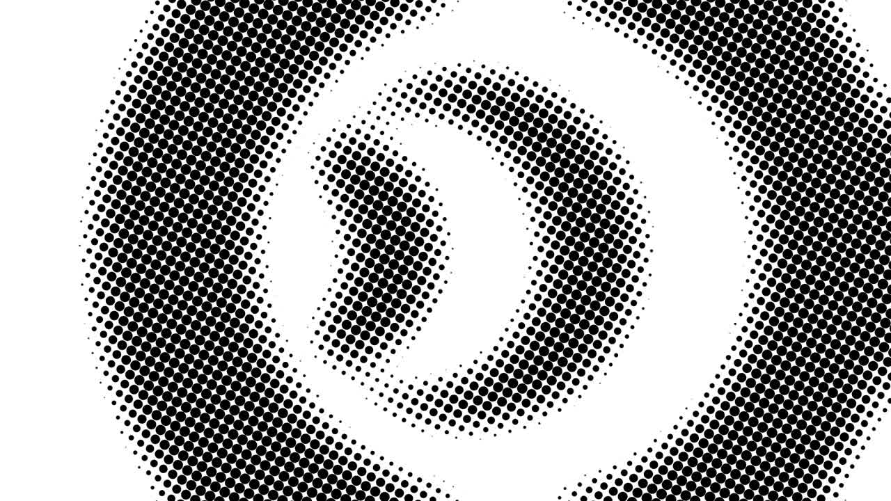 Half tone of many dots, computer generated abstract background, 3D render backdrop with optical illusion effect