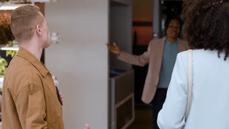 business colleagues interacting in an office environment