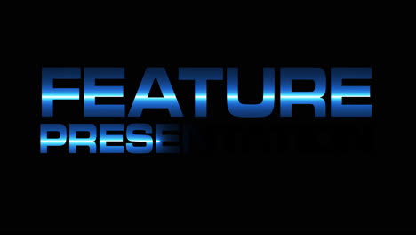 feature presentation loop for home cinema. high quality