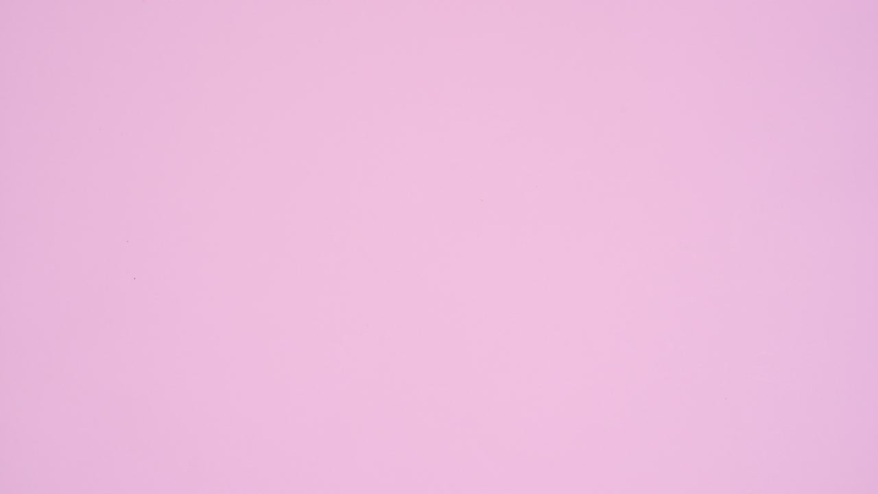 Valentine's day romantic stop motion. Love balloons and cup cakes on pastel pink background. flat lay
