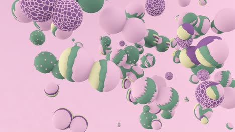 arte minimal 3d. objetos estilosos animados en el espacio de diseño geométrico. combinación de colores de moda, movimiento de bucle, video 4k.