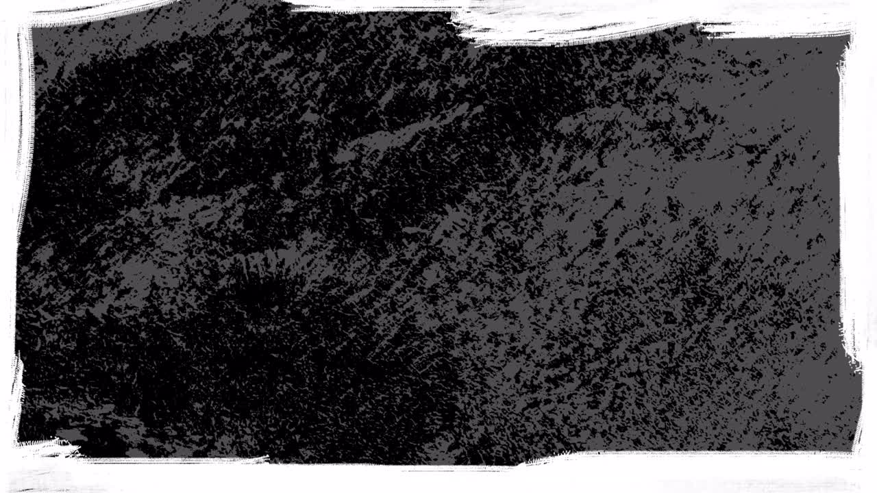 Sfondo animato con texture grunge e cornice a pennellate.