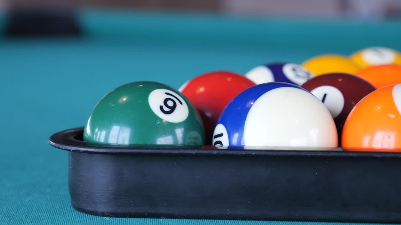 Pool Balls in Rack