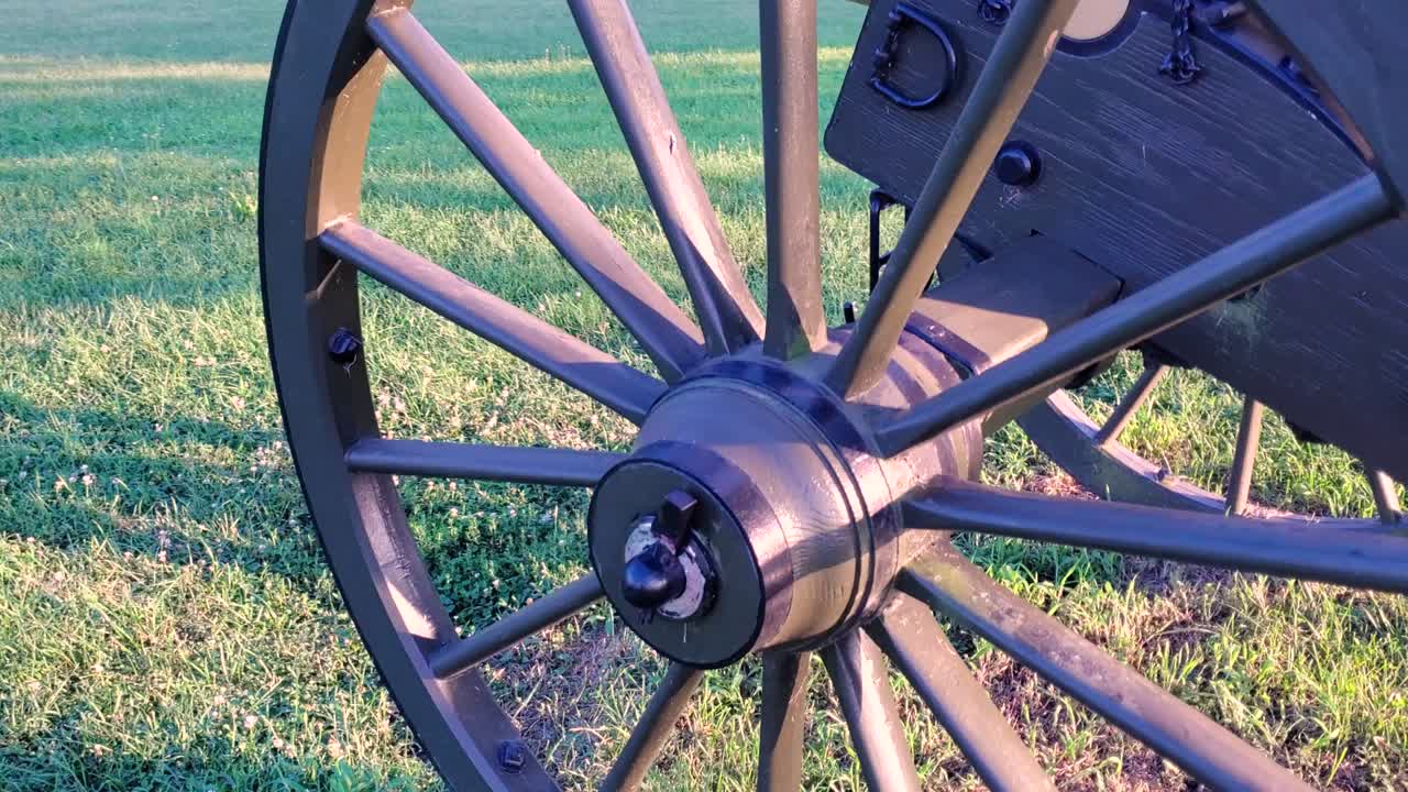 un cañón de campo de 12 libras de la era de la guerra civil