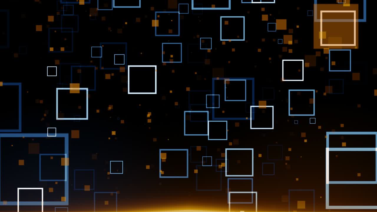 パーティクルズ ブルー オレンジ イベント ゲーム トレーラー タイトル 映画 コンサート ステージ 背景 ループ