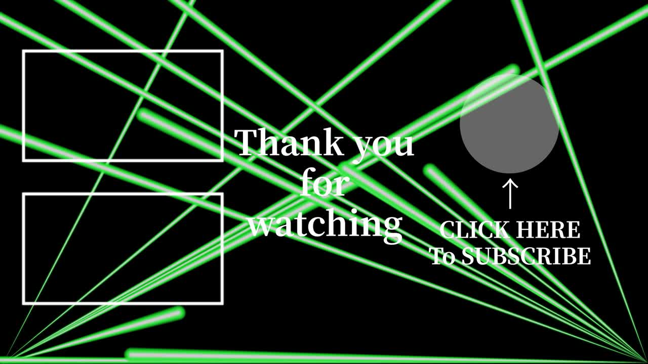 레이저 스테이지 세트  엔드 카드 엔딩 스크린 모션 그래픽