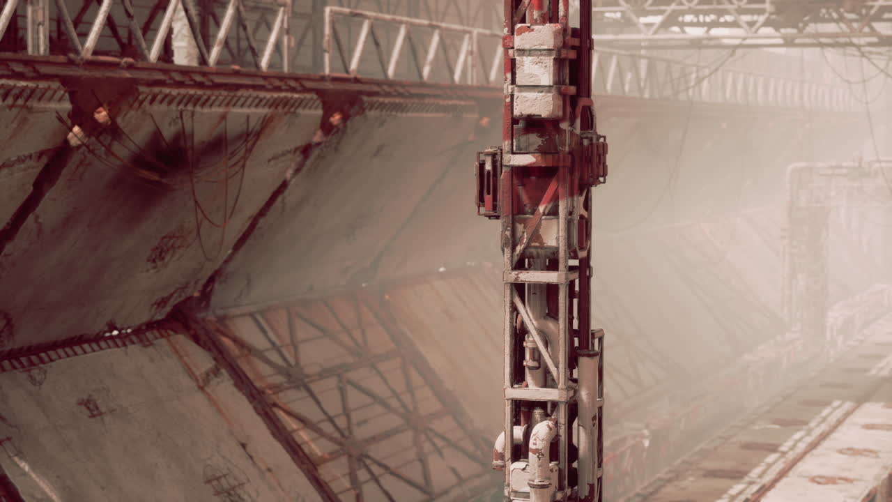 футуристические промышленные руины