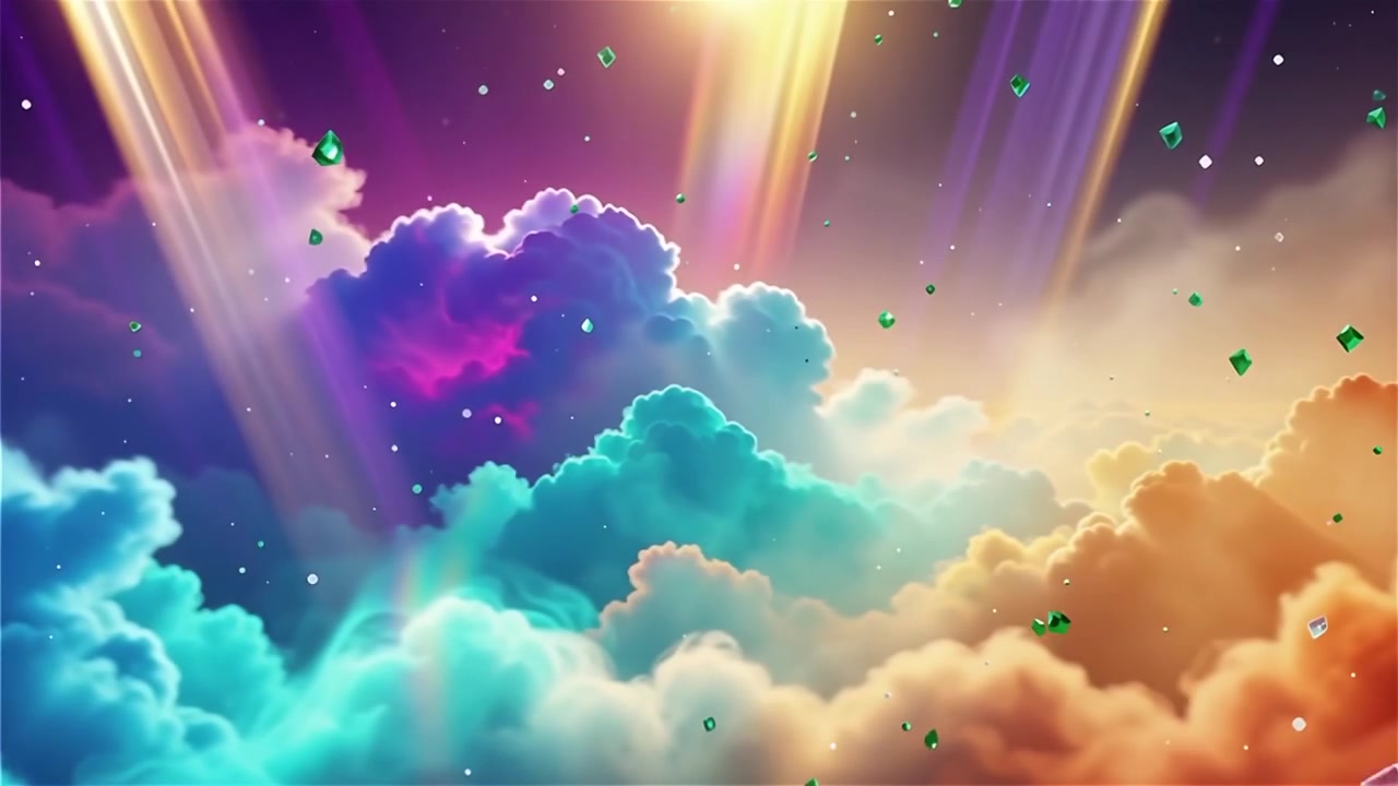 Christian Heavenly Light Worship Background