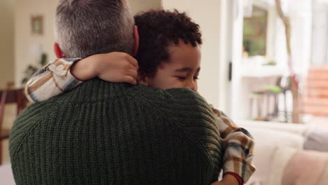 father and son embracing, sharing a moment of love and happiness