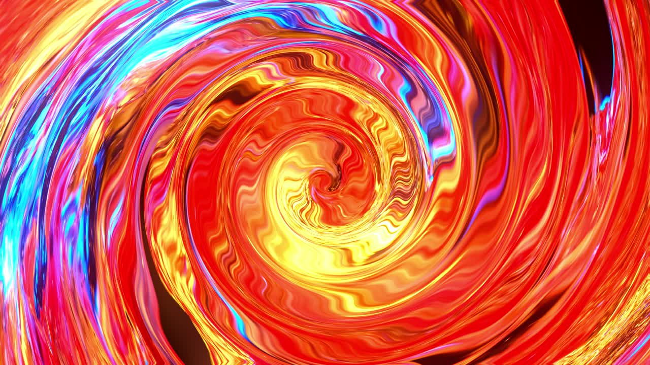 abstracción multicolor de círculos brillantes y brillantes. 4k