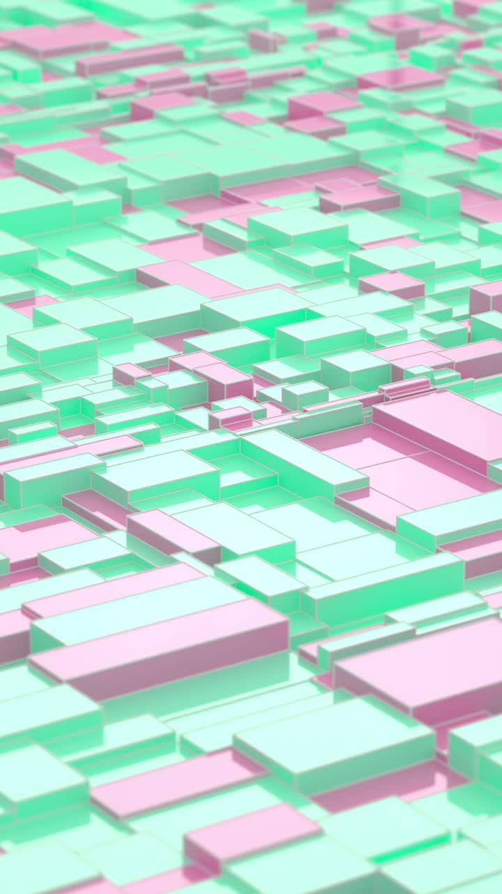 Motivo geometrico astratto di cubi pastello