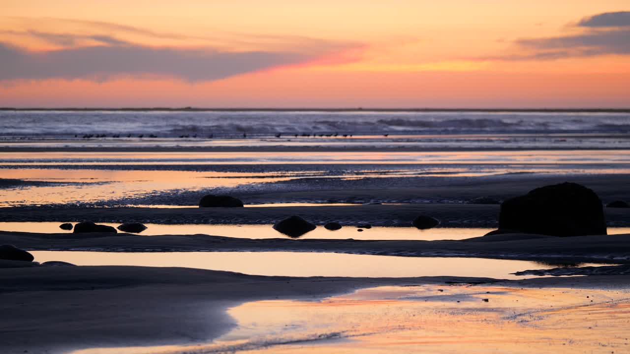 슬로우 모션, 태평양의 일몰