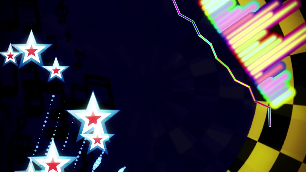 음향 스트럼 빈티지 vj 루프