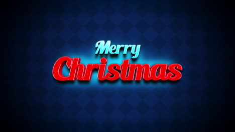 Modern-Merry-Christmas-text-on-blue-geometric-pattern