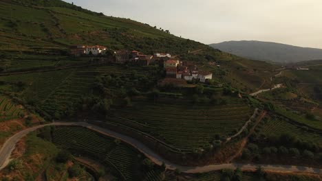 houses in the famous moutains vineyards