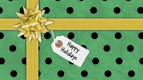 christmas gift in festive wrapping