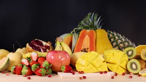 a vibrant assortment of various fresh fruits