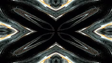 Unique colorful kaleidoscope fractal marble pattern motion background.