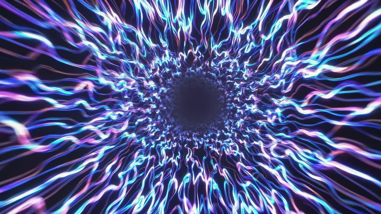 túnel de luz abstracto