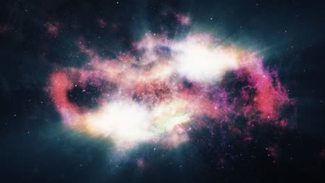 abstract viajando a través de supernova estallidos de luz. 4k 3d bucle sin costuras explosión estelar celestial supernova colorida nebulosa espacio nubes de polvo. ciencia ficción fantasía supernova animación del universo.