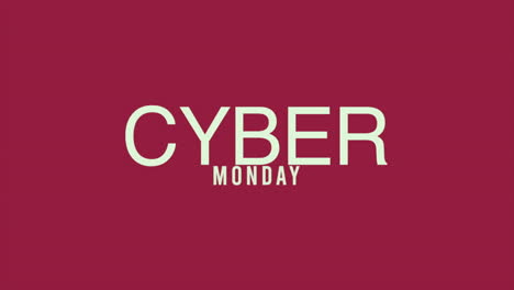 Moderner-Cyber-Montag-Text-Auf-Rotem-Farbverlauf