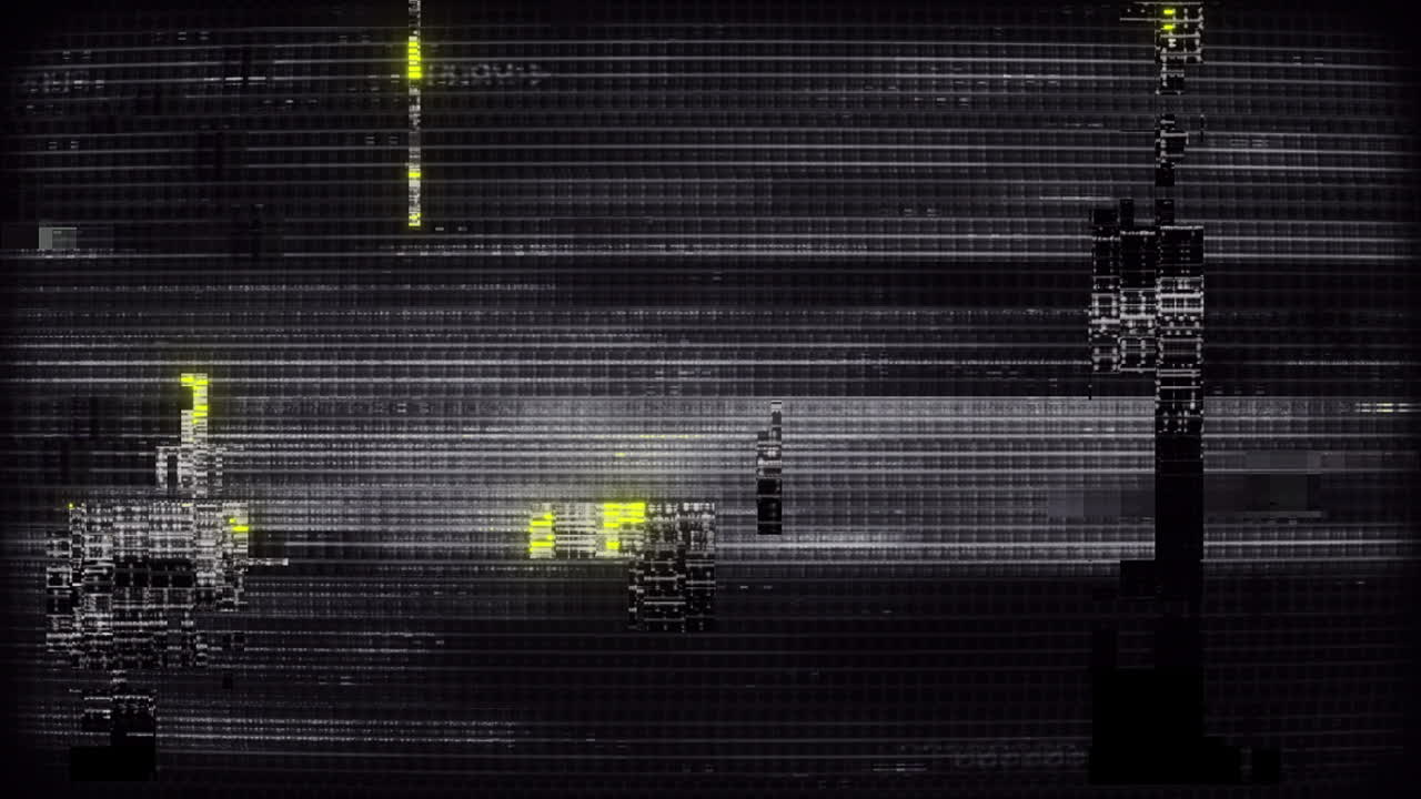 Abstract Digital Glitch Noise and Static Effect