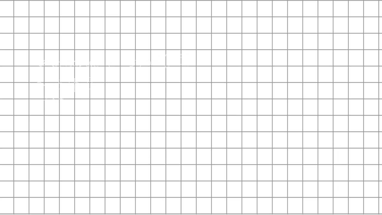 Animation of school icon over squared paper