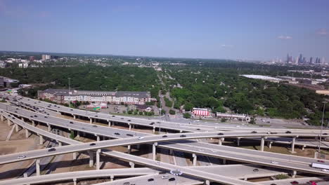 truck left of freeway interchange