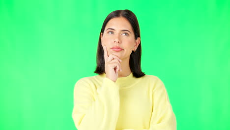 mente, pensamiento y decisión con una mujer
