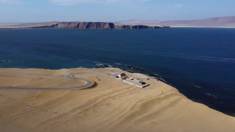 pacific ocean peru paracas coastline south america nature landscape drone aerial