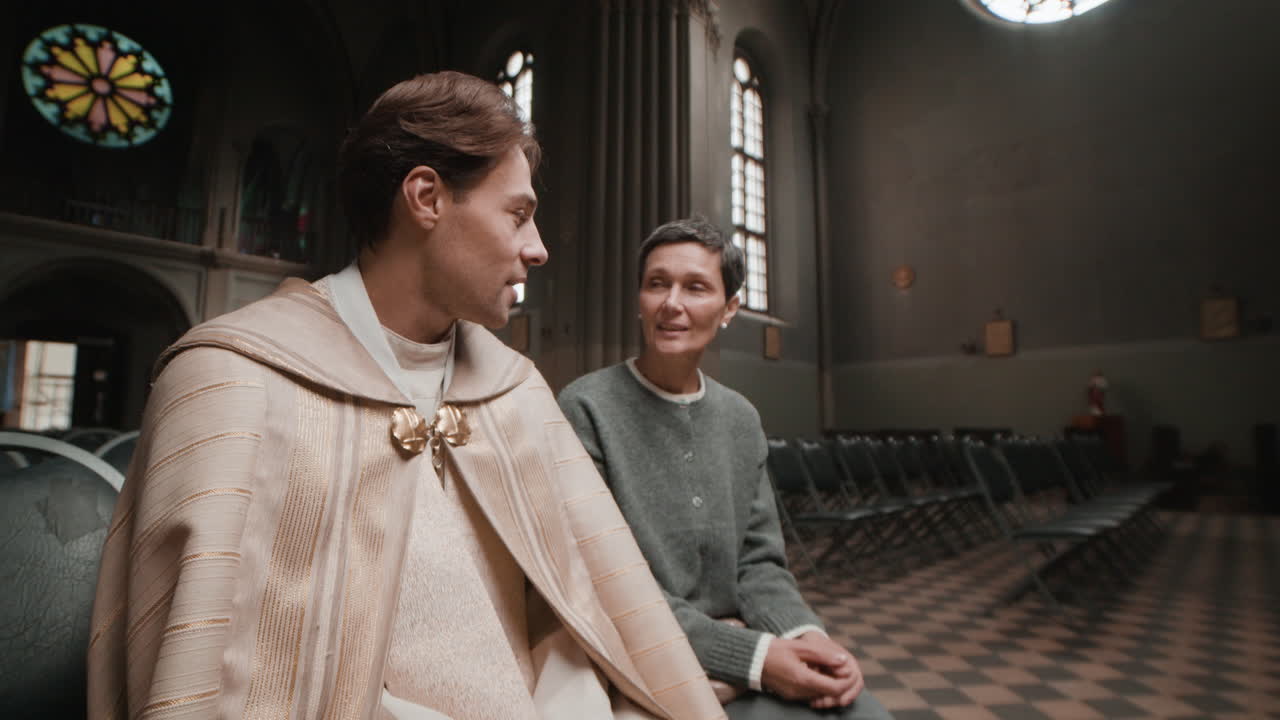 People Sitting in Church