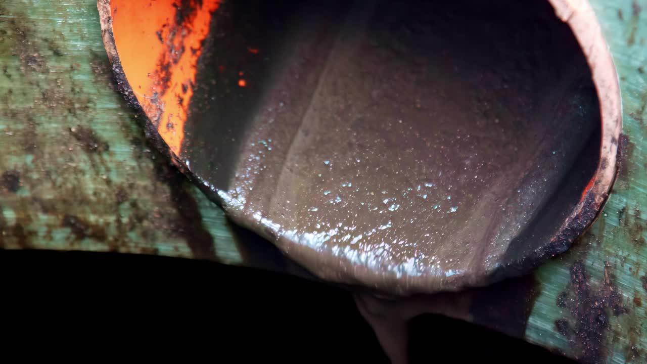 A close-up shot shows the industrial process of bubbling wastewater being aerated and purified in a large tank at a water cleaning and treatment facility