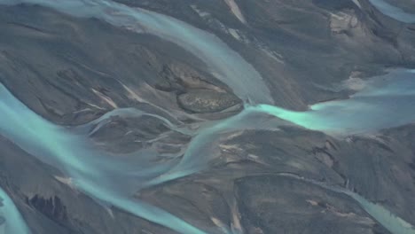 Aerial-breathtaking-view-if-river-estuary-in-nature