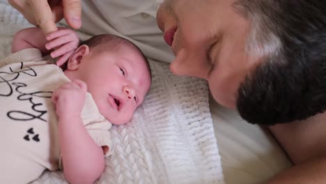 A Tender Moment between a Devoted Father and his Adorable Baby Capturing their Love and Connection a Tender Moment between a Devoted Father and his Adorable Baby Capturing their Love and Connection